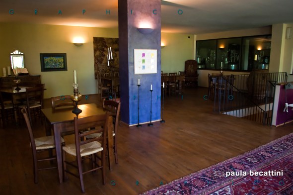 La sala degustazione La sala degustazione