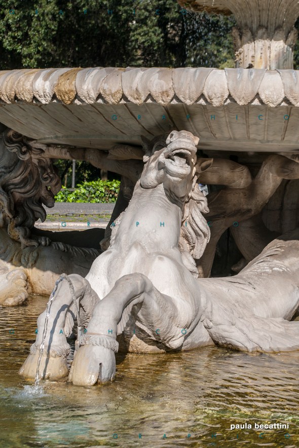 Fontana dei Cavalli Marini - Villa Borghese (Roma)